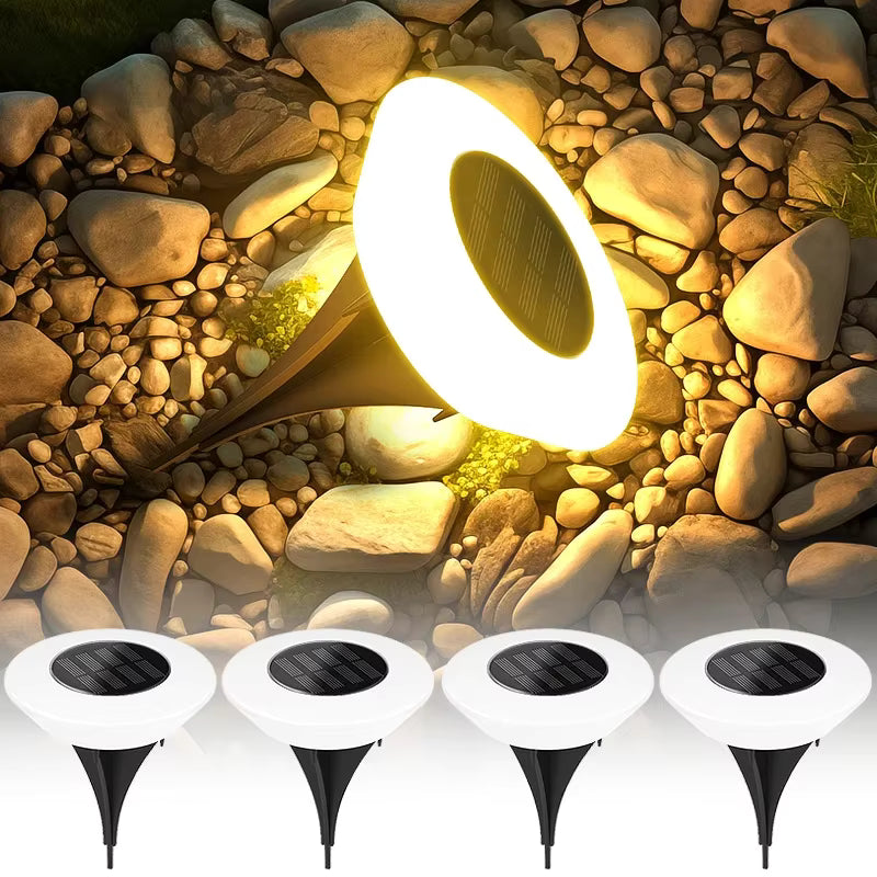 Lámpara Solar Portátil para Exterior – Luz Decorativa para Glorietas, Escaleras y Uso Nocturno